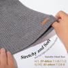 imageOversize LXLXXL Merino Wool Satin Lined Slouchy Beanie Big Large Head Knit HatSmoke Greysatin