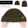 imageOversized LXLXXL Merino Wool Blend Waffle Beanie No Lined Hat Warm Skull Watch Cap WinterArmygreenwaffle