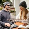 imageOversized LXLXXL Merino Wool Blend Waffle Beanie No Lined Hat Warm Skull Watch Cap WinterBlackwaffle