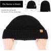 imageOversized LXLXXL Merino Wool Blend Waffle Beanie No Lined Hat Warm Skull Watch Cap WinterBlackwaffle