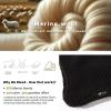 imageTOPEX Oversized XLXXL Merino Wool Blend Waterproof Earflap Beanie Fleece Lined Hat Winter Skull CapBlack