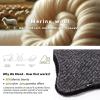 imageTOPEX Oversized XLXXL Merino Wool Blend Waterproof Earflap Beanie Fleece Lined Hat Winter Skull CapBlack Mix