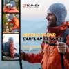 imageTOPEX Oversized XLXXL Merino Wool Blend Waterproof Earflap Beanie Fleece Lined Hat Winter Skull CapGrey