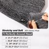 imageOversized LXLXXL DryKnit Waterproof Merino Wool Blend Beanie Fleece Lined Knit Hat for AllWeather WinterBlackmelange