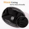 imageOversized LXLXXL DryKnit Waterproof Merino Wool Blend Beanie Fleece Lined Knit Hat for AllWeather WinterBlackmelange