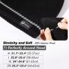 imageOversized LXLXXL DryKnit Waterproof Merino Wool Blend Beanie Fleece Lined Knit Hat for AllWeather WinterBlackreflective Strip