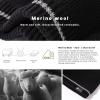imageOversized LXLXXL DryKnit Waterproof Merino Wool Blend Beanie Fleece Lined Knit Hat for AllWeather WinterBlackreflective Strip