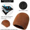 imageOversized LXLXXL DryKnit Waterproof Merino Wool Blend Beanie Fleece Lined Knit Hat for AllWeather WinterBrown