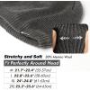 imageOversized LXLXXL DryKnit Waterproof Merino Wool Blend Beanie Fleece Lined Knit Hat for AllWeather WinterGrey
