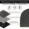 imageOversized LXLXXL DryKnit Waterproof Merino Wool Blend Beanie Fleece Lined Knit Hat for AllWeather WinterGrey