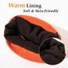 imageOversized LXLXXL DryKnit Waterproof Merino Wool Blend Beanie Fleece Lined Knit Hat for AllWeather WinterOrange
