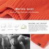 imageOversized LXLXXL DryKnit Waterproof Merino Wool Blend Beanie Fleece Lined Knit Hat for AllWeather WinterOrange