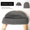 imageTOPEX Oversized LXLXXL Merino Wool Blend Short Fisheman Beanie Lightweight Warm Hat for Cold Weather WinterGrey50merino