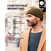 imageTOPEX Oversized LXLXXL Merino Wool Blend Short Fisheman Beanie Lightweight Warm Hat for Cold Weather WinterNavy50merino