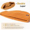imageTOPEX Oversized LXLXXL Merino Wool Blend Short Fisheman Beanie Lightweight Warm Hat for Cold Weather WinterYellow50merino