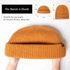 imageTOPEX Oversized LXLXXL Merino Wool Blend Short Fisheman Beanie Lightweight Warm Hat for Cold Weather WinterYellow50merino