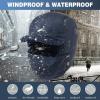 imageOversized XLXXL Waterproof Aviator Cap Faux Fur Earflap Mask Winter Trapper Hat Cold WeatherGreenmask