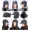 imageOversized XLXXL Waterproof Aviator Cap Faux Fur Earflap Mask Winter Trapper Hat Cold WeatherGreymask