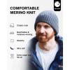 imageTOPEX LXLXXL 100 Merino Wool Beanie Oversize Fleece Lined Hat for Cold Weather Winter WarmArmy Green