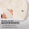 imageTOPEX LXLXXL 100 Merino Wool Beanie Oversize Fleece Lined Hat for Cold Weather Winter WarmBeige
