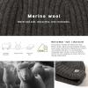 imageTOPEX LXLXXL 100 Merino Wool Beanie Oversize Fleece Lined Hat for Cold Weather Winter WarmDark Grey