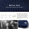 imageTOPEX LXLXXL 100 Merino Wool Beanie Oversize Fleece Lined Hat for Cold Weather Winter WarmNavy