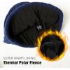 imageTOPEX LXLXXL 100 Merino Wool Beanie Oversize Fleece Lined Hat for Cold Weather Winter WarmNavy