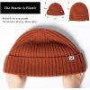 imageTOPEX LXLXXL 100 Merino Wool Beanie Oversize Fleece Lined Hat for Cold Weather Winter WarmRed