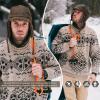 imageTOPEX Oversize Waterproof XXL XXXL Mens Pilot Earflap Aviator Winter Faux Leather Hat Hunting Trapper OutdoorsCoffee