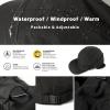 imageTOPEX Oversize XL XXL Mens Waterproof Winter Baseball Cap Fleece Earflap Trapper Hat for Cold Weather Large HeadsBlack
