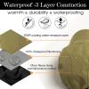 imageTOPEX Oversize XL XXL Mens Waterproof Winter Baseball Cap Fleece Earflap Trapper Hat for Cold Weather Large HeadsGreen