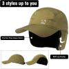 imageTOPEX Oversize XL XXL Mens Waterproof Winter Baseball Cap Fleece Earflap Trapper Hat for Cold Weather Large HeadsGreen