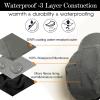 imageTOPEX Oversize XL XXL Mens Waterproof Winter Baseball Cap Fleece Earflap Trapper Hat for Cold Weather Large HeadsGrey