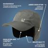 imageTOPEX Oversize XL XXL Mens Waterproof Winter Baseball Cap Fleece Earflap Trapper Hat for Cold Weather Large HeadsGrey