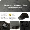 imageTOPEX Oversize XL XXL Mens Waterproof Winter Baseball Cap Fleece Earflap Trapper Hat for Cold Weather Large HeadsGrey