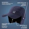 imageTOPEX Oversize XL XXL Mens Waterproof Winter Baseball Cap Fleece Earflap Trapper Hat for Cold Weather Large HeadsNavy