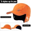 imageTOPEX Oversize XL XXL Mens Waterproof Winter Baseball Cap Fleece Earflap Trapper Hat for Cold Weather Large HeadsOrange