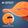 imageTOPEX Oversize XL XXL Mens Waterproof Winter Baseball Cap Fleece Earflap Trapper Hat for Cold Weather Large HeadsOrange