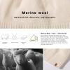imageTOPEX PolarWool Oversized LXLXXL 100 Merino Wool Beanie Fleece Lined Cuffed Watch Fisherman CapBeige