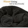 imageTOPEX PolarWool Oversized LXLXXL 100 Merino Wool Beanie Fleece Lined Cuffed Watch Fisherman CapBlack