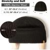 imageTOPEX PolarWool Oversized LXLXXL 100 Merino Wool Beanie Fleece Lined Cuffed Watch Fisherman CapBlack