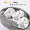 imageTOPEX PolarWool Oversized LXLXXL 100 Merino Wool Beanie Fleece Lined Cuffed Watch Fisherman CapLightgrey