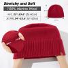 imageTOPEX PolarWool Oversized LXLXXL 100 Merino Wool Beanie Fleece Lined Cuffed Watch Fisherman CapRed