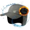 imageTOPEX Oversize XL XXL Mens Waterproof Winter Baseball Cap Fleece Earflap Trapper Hat for Cold Weather Large HeadsGrey