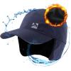 imageTOPEX Oversize XL XXL Mens Waterproof Winter Baseball Cap Fleece Earflap Trapper Hat for Cold Weather Large HeadsNavy