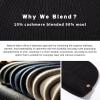 imageTOPEX Oversized Cashmere Merino Wool Unisex Skull Beanie Hat Cuffed Knit Winter CapBlack