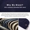 imageTOPEX Oversized Cashmere Merino Wool Unisex Skull Beanie Hat Cuffed Knit Winter CapNavy