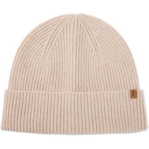 imageTOPEX Oversized Cashmere Merino Wool Unisex Skull Beanie Hat Cuffed Knit Winter CapBeige
