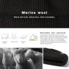 imageOversize LXLXXL Merino Wool Blend Short Fisheman Beanie Lightweight Warm Hat for Cold Weather WinterBlack