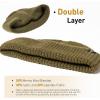 imageOversize LXLXXL Merino Wool Blend Short Fisheman Beanie Lightweight Warm Hat for Cold Weather WinterGreen